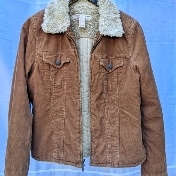 Abercrombie & Fitch Jackets & Blazers - Abercrombie and Fitch Corduroy Shearling Jacket